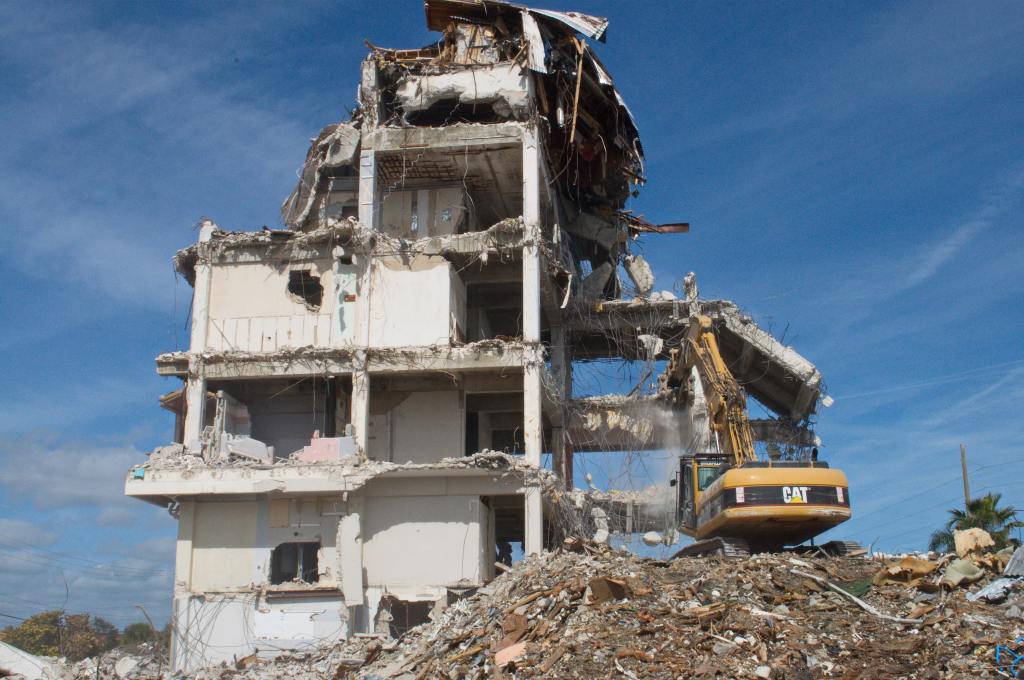 Waste generated from demolition of buildings